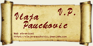 Vlaja Paučković vizit kartica